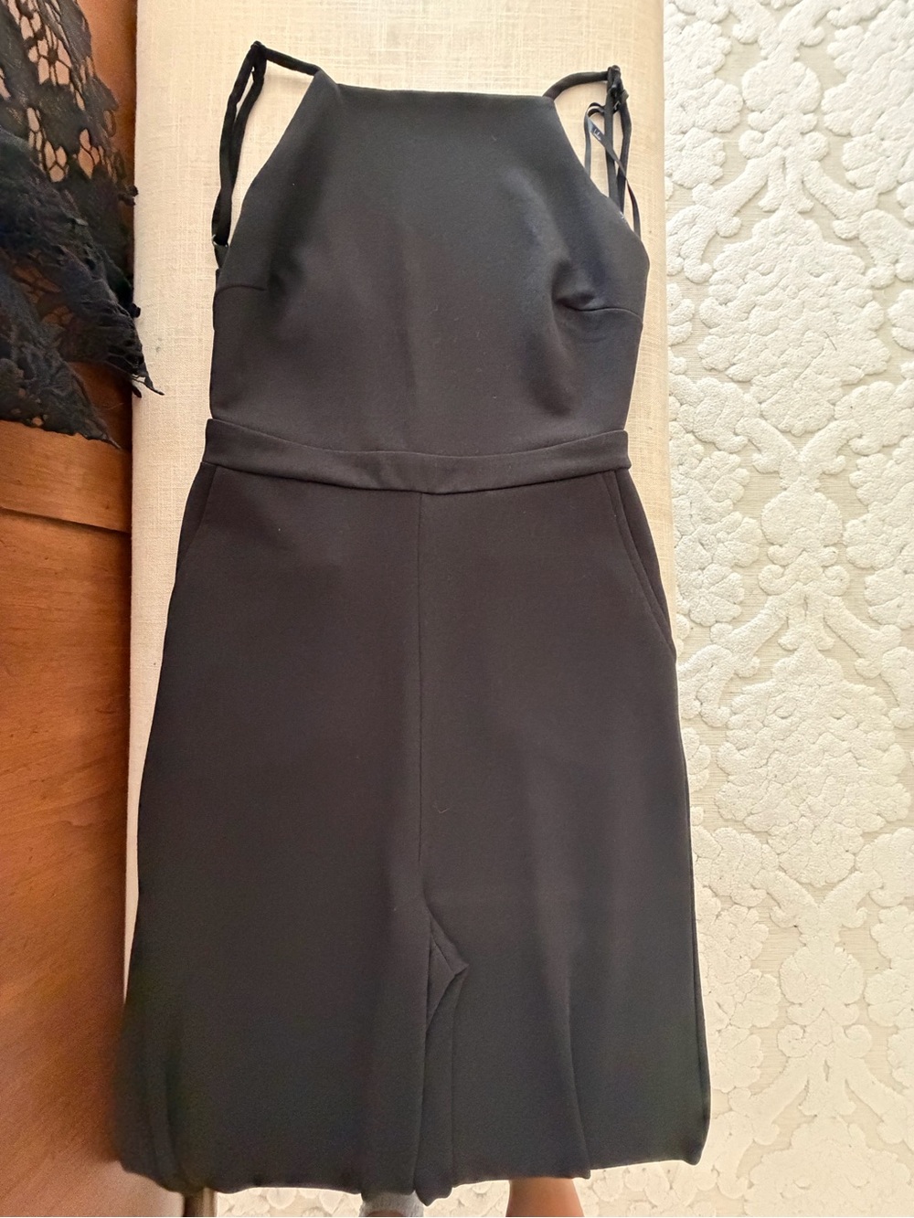 Lulu's Black Halter Wide-Leg Jumpsuit